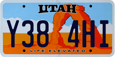 UT license plate Y384HI