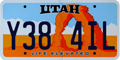 UT license plate Y384IL