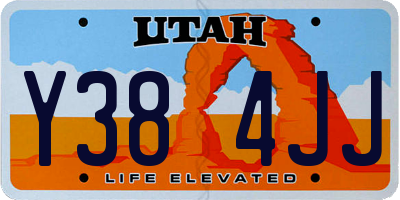 UT license plate Y384JJ
