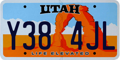 UT license plate Y384JL