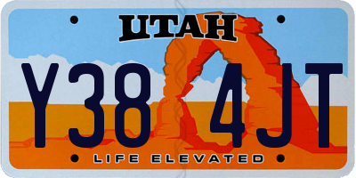 UT license plate Y384JT