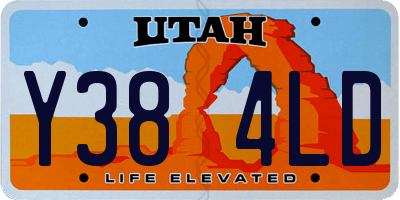 UT license plate Y384LD