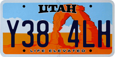 UT license plate Y384LH