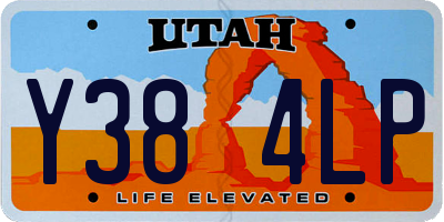 UT license plate Y384LP