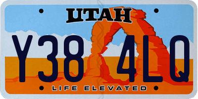 UT license plate Y384LQ