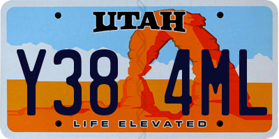 UT license plate Y384ML