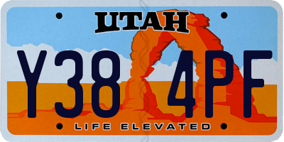 UT license plate Y384PF