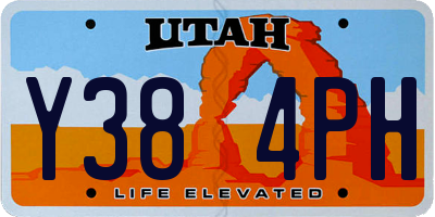 UT license plate Y384PH