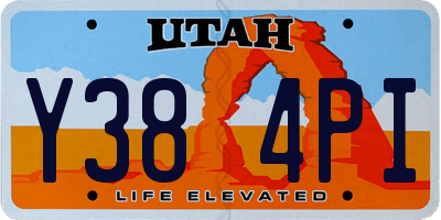 UT license plate Y384PI