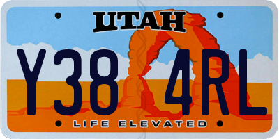 UT license plate Y384RL