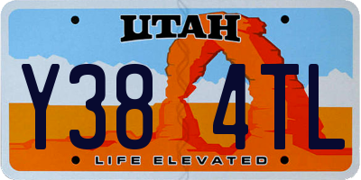 UT license plate Y384TL