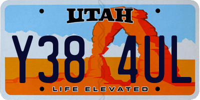 UT license plate Y384UL