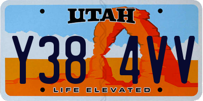 UT license plate Y384VV