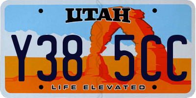 UT license plate Y385CC