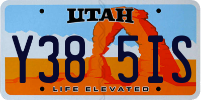 UT license plate Y385IS
