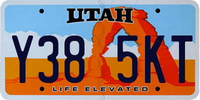 UT license plate Y385KT