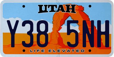 UT license plate Y385NH