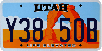 UT license plate Y385OB