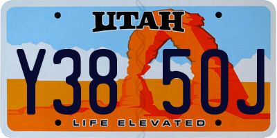 UT license plate Y385OJ