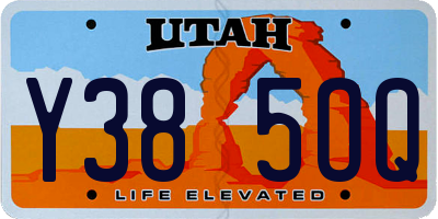 UT license plate Y385OQ