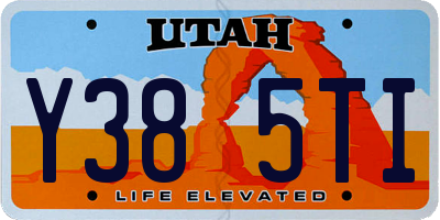 UT license plate Y385TI