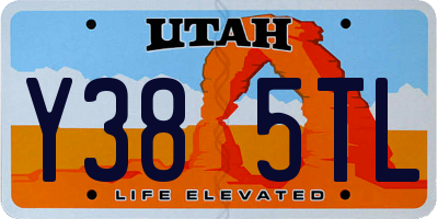 UT license plate Y385TL