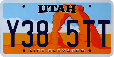 UT license plate Y385TT