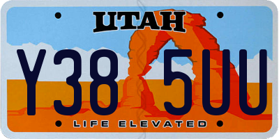 UT license plate Y385UU