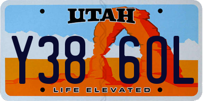 UT license plate Y386OL