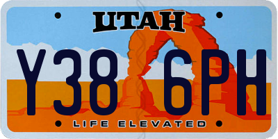UT license plate Y386PH