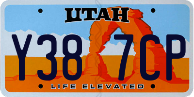 UT license plate Y387CP