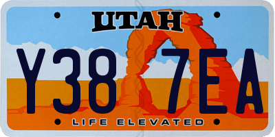UT license plate Y387EA