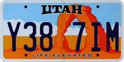 UT license plate Y387IM