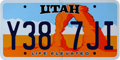 UT license plate Y387JI