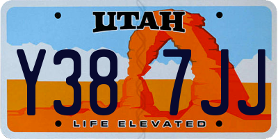 UT license plate Y387JJ