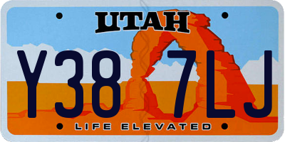 UT license plate Y387LJ