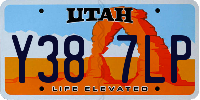 UT license plate Y387LP
