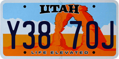 UT license plate Y387OJ