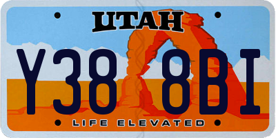 UT license plate Y388BI