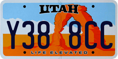 UT license plate Y388CC