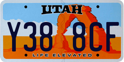 UT license plate Y388CF