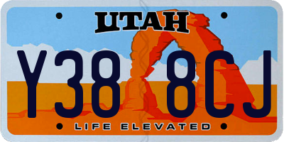 UT license plate Y388CJ