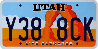 UT license plate Y388CK