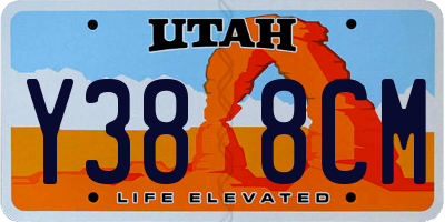 UT license plate Y388CM
