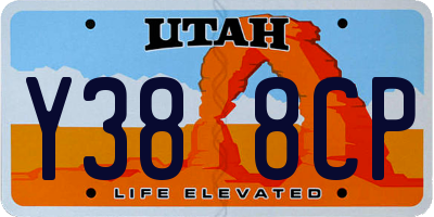 UT license plate Y388CP