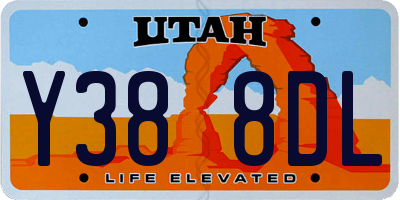 UT license plate Y388DL