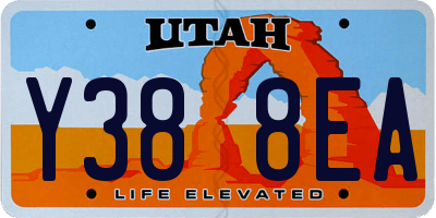 UT license plate Y388EA