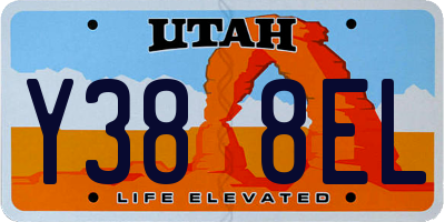 UT license plate Y388EL
