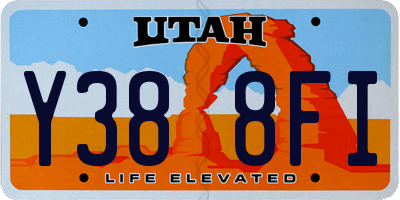 UT license plate Y388FI