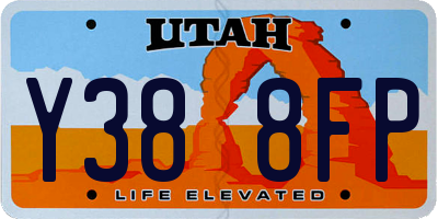 UT license plate Y388FP